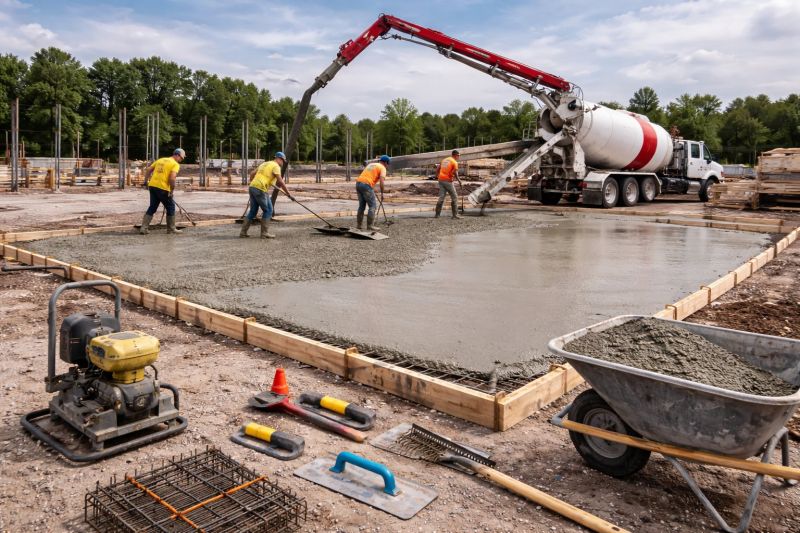 Commercial Slab Construction in Harrisburg, PA