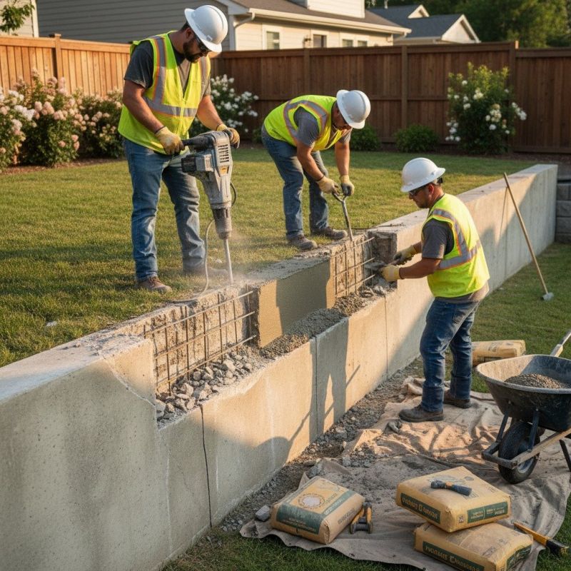 Local Seawall Repair pros at work