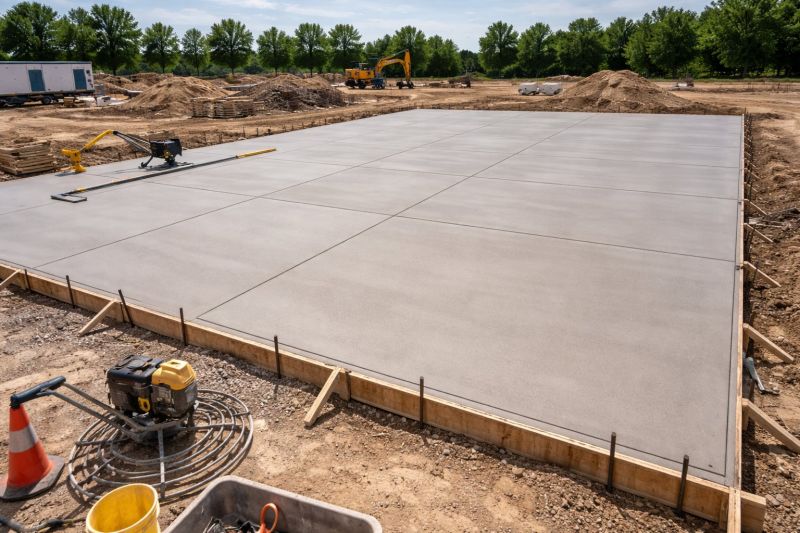 Commercial Slab Installation in Cary, NC