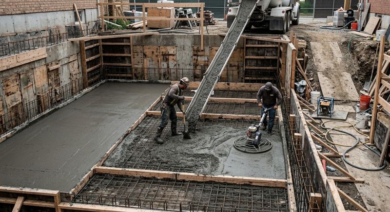 Concrete Basement Pouring in Fredericksburg, VA