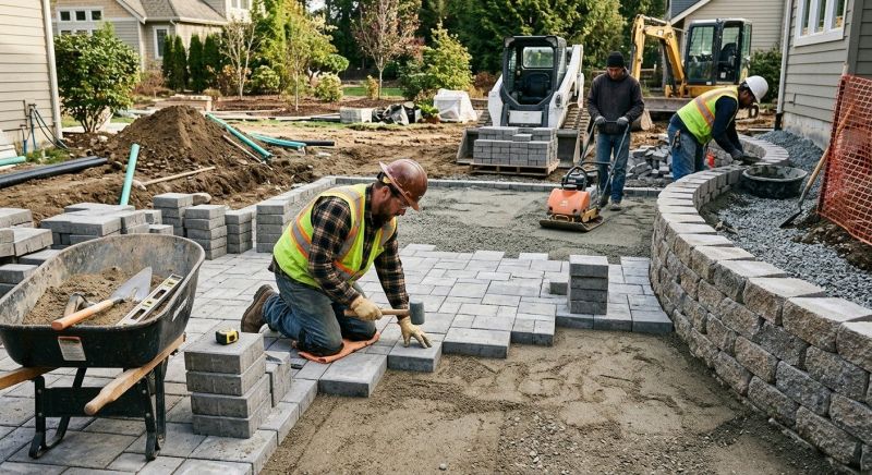 Patio Pavers Installation in Boston, MA
